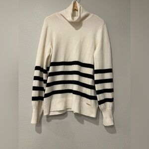 Michael Kors Cream and Black Knit Sweater